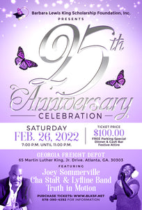 25th Anniversary Gala Tickets 2022 Table Reservation